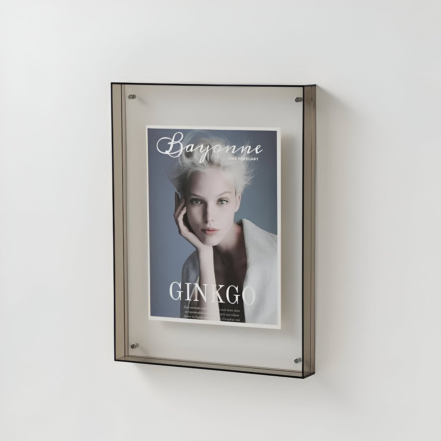 Double-Layered Acrylic Picture Frame for Walls and Tables – 10 Colors, 5 Sizes