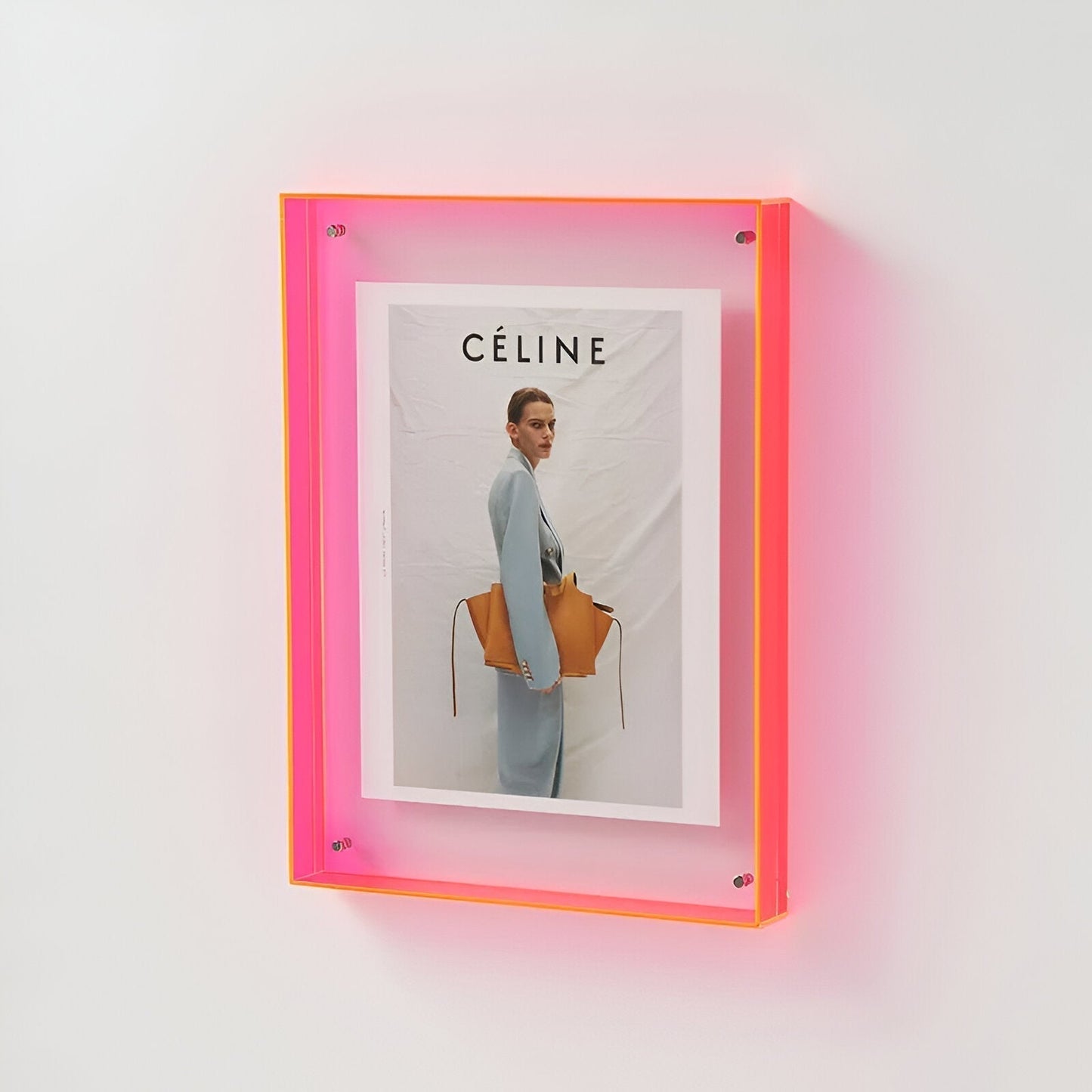 Double-Layered Acrylic Picture Frame for Walls and Tables – 10 Colors, 5 Sizes