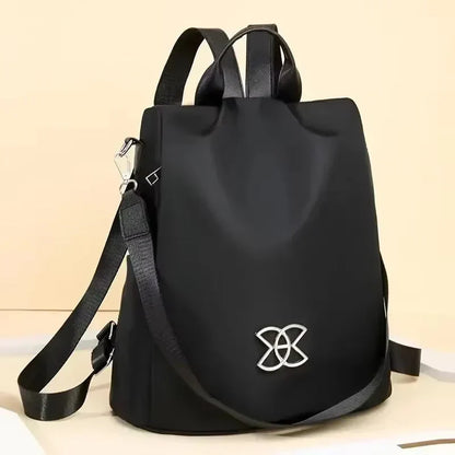 Anti-Theft Backpack – 3 Carrying Options, Water-Repellent, Brown & Black