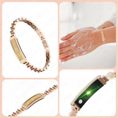Smart Stainless Steel Chain Bracelet — A Fitness Tracker in a Jewelry Design