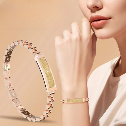 Smart Stainless Steel Chain Bracelet — A Fitness Tracker in a Jewelry Design