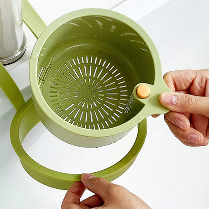 Hanging Drain Basket – Two-Part Filter System, One-Click Emptying