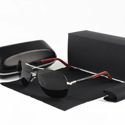 Men's Vintage Polarized Sunglasses with UV400 Protection