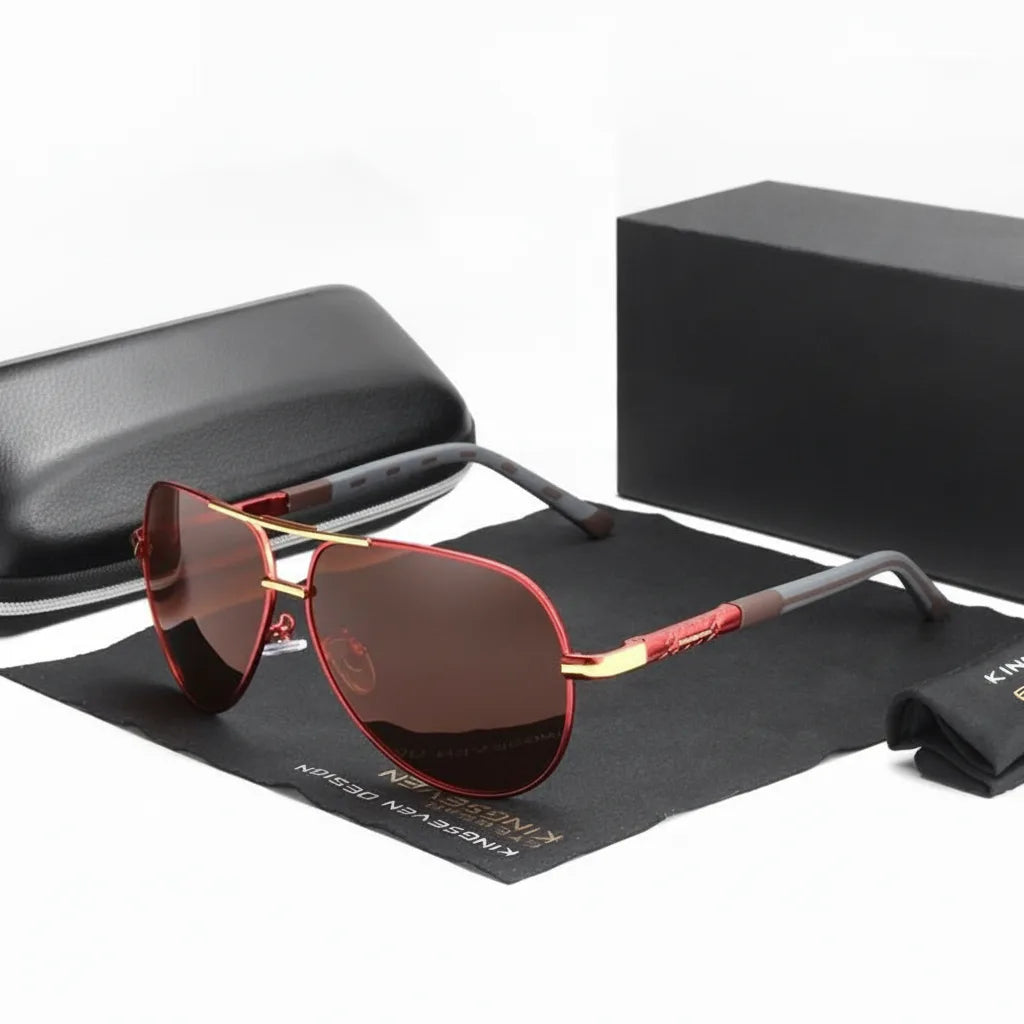 Men's Vintage Polarized Sunglasses with UV400 Protection
