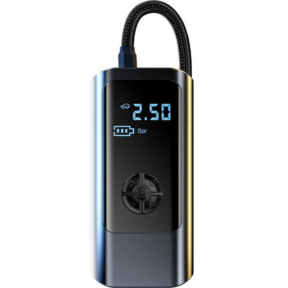 12V Cordless Tire Inflator with Battery – Dual Power for Car & Bike
