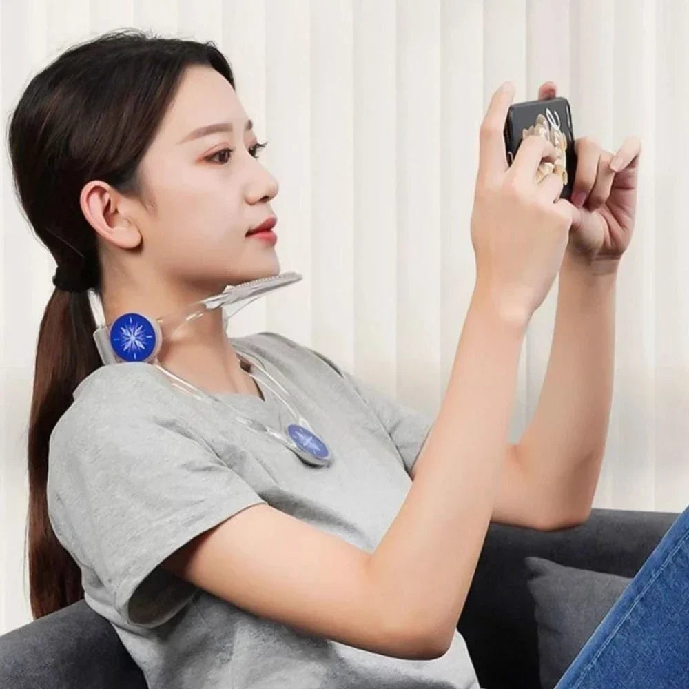 Open-Frame Neck Support – Posture Correction & Pain Relief Without Heat Buildup
